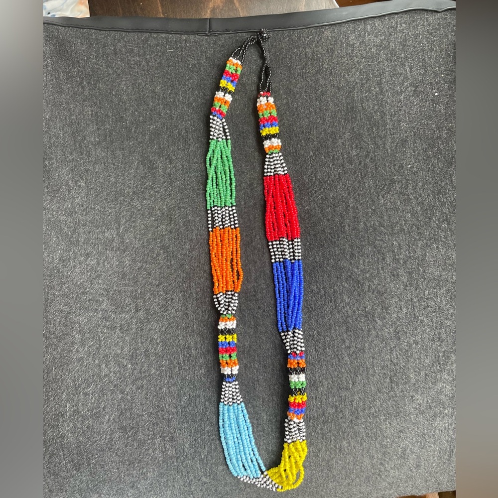 Colorful beaded necklace